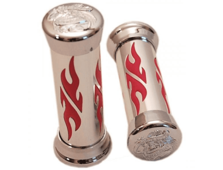 77344059b pair. black eagle chrome/red grips