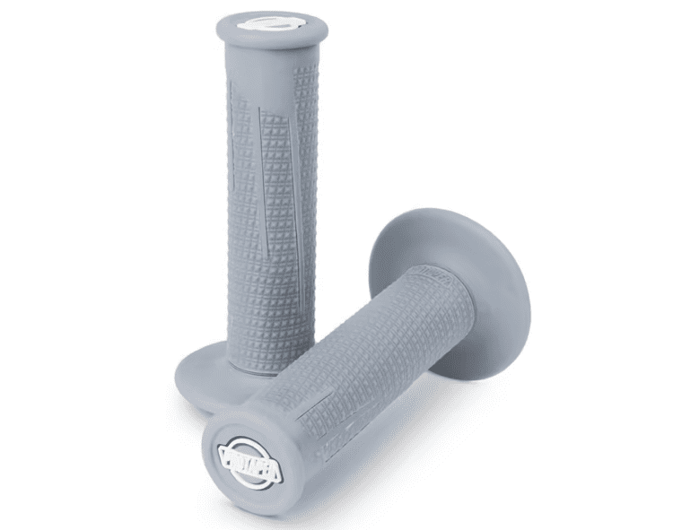 021691 clamp on full diamond grips for offroad grey/grey
