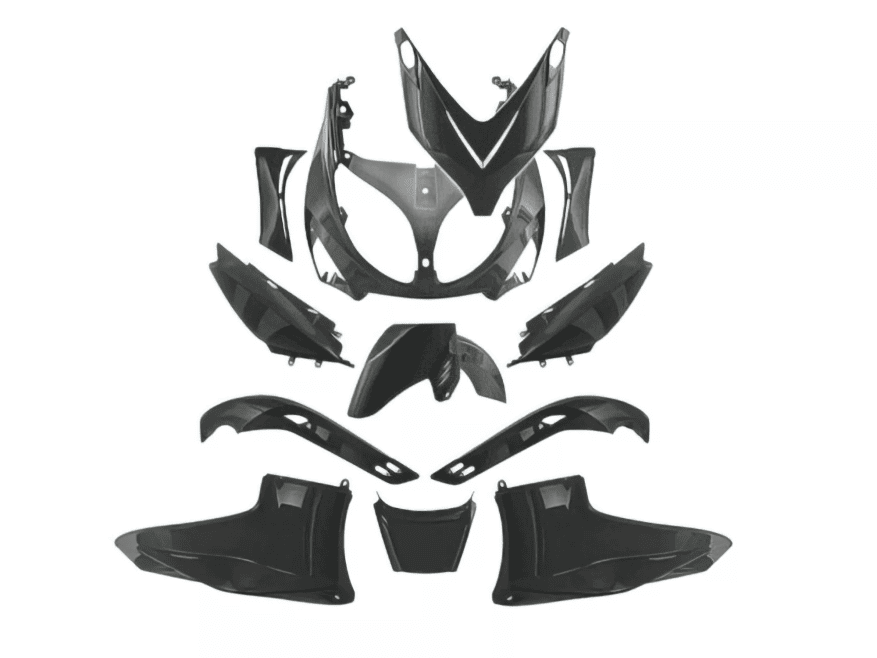 A367001 Fairing kit 12 pieces black Yamaha Tmax 500 2001 - 2007