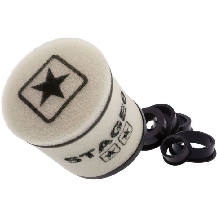 S6-35035WH Filtro Aria Racing Stage6 Double-Layer PICCOLO, Airbox bianco, Raccordo 28mm + 35mm + 42mm + 45mm + 49mm + 55mm, COD: S6-35035WH