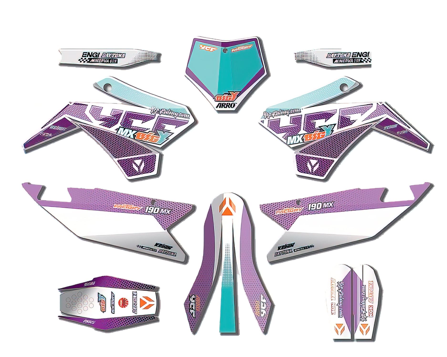 KDBIGYFD19019 Bigy Factory Daytona FD190 MX 2019 Complete Deco Kit