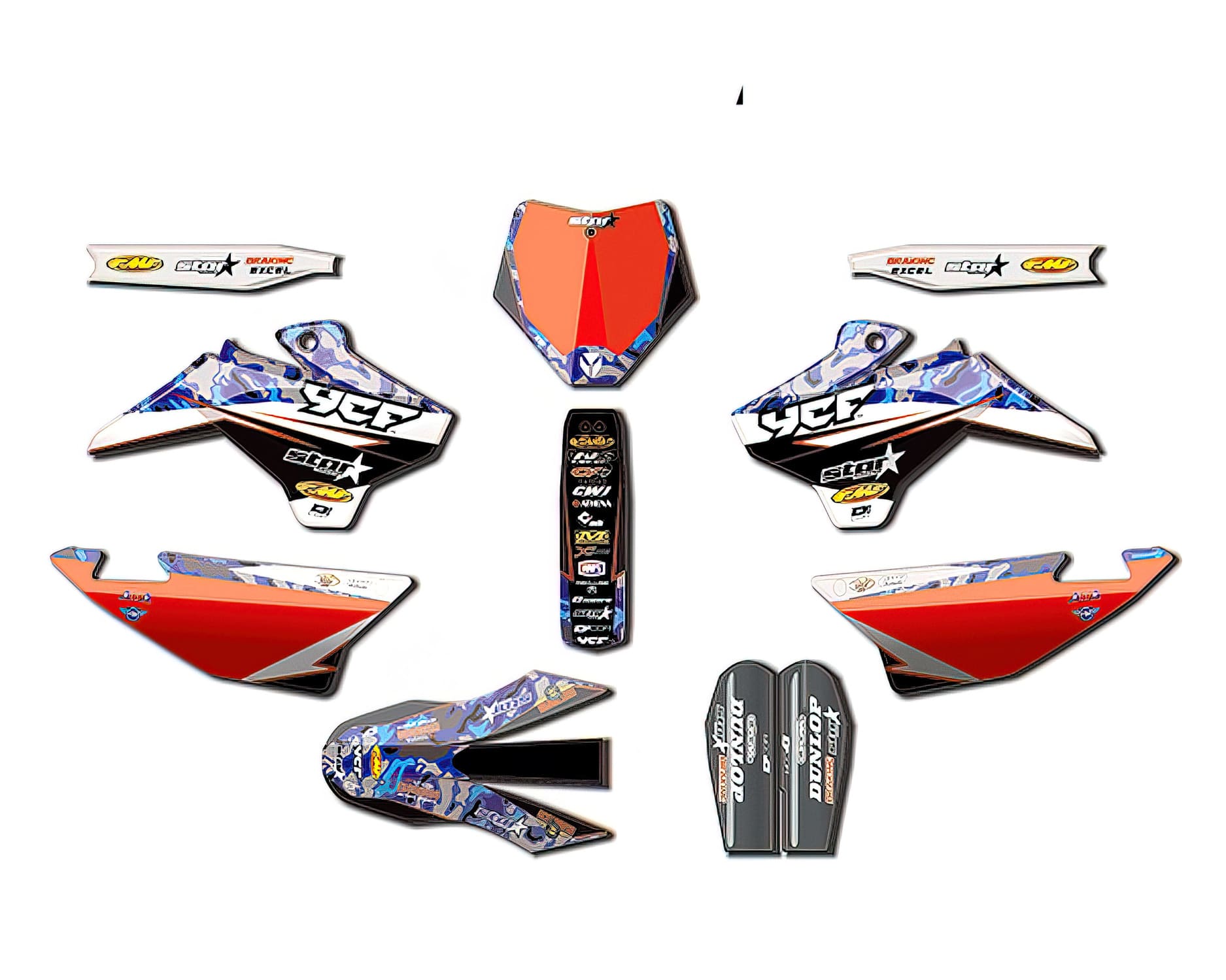 MB20-90-105 Kit Deco Star Racing D'cor Pit Bike / Dirt Bike