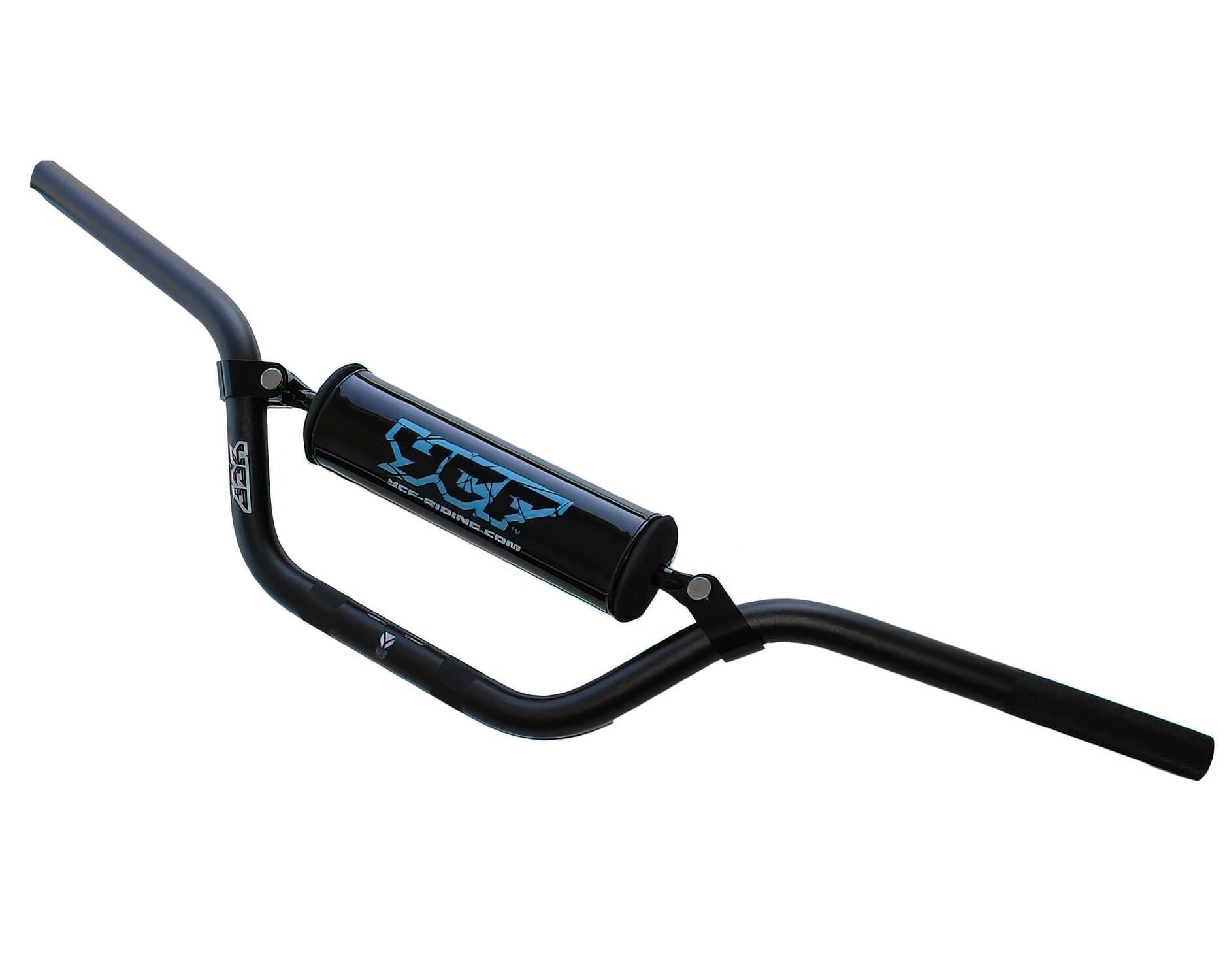 MBGALOW/BK Manubrio low rise alluminio d.22mm con pad YCF Pit Bike / Dirt Bike nero