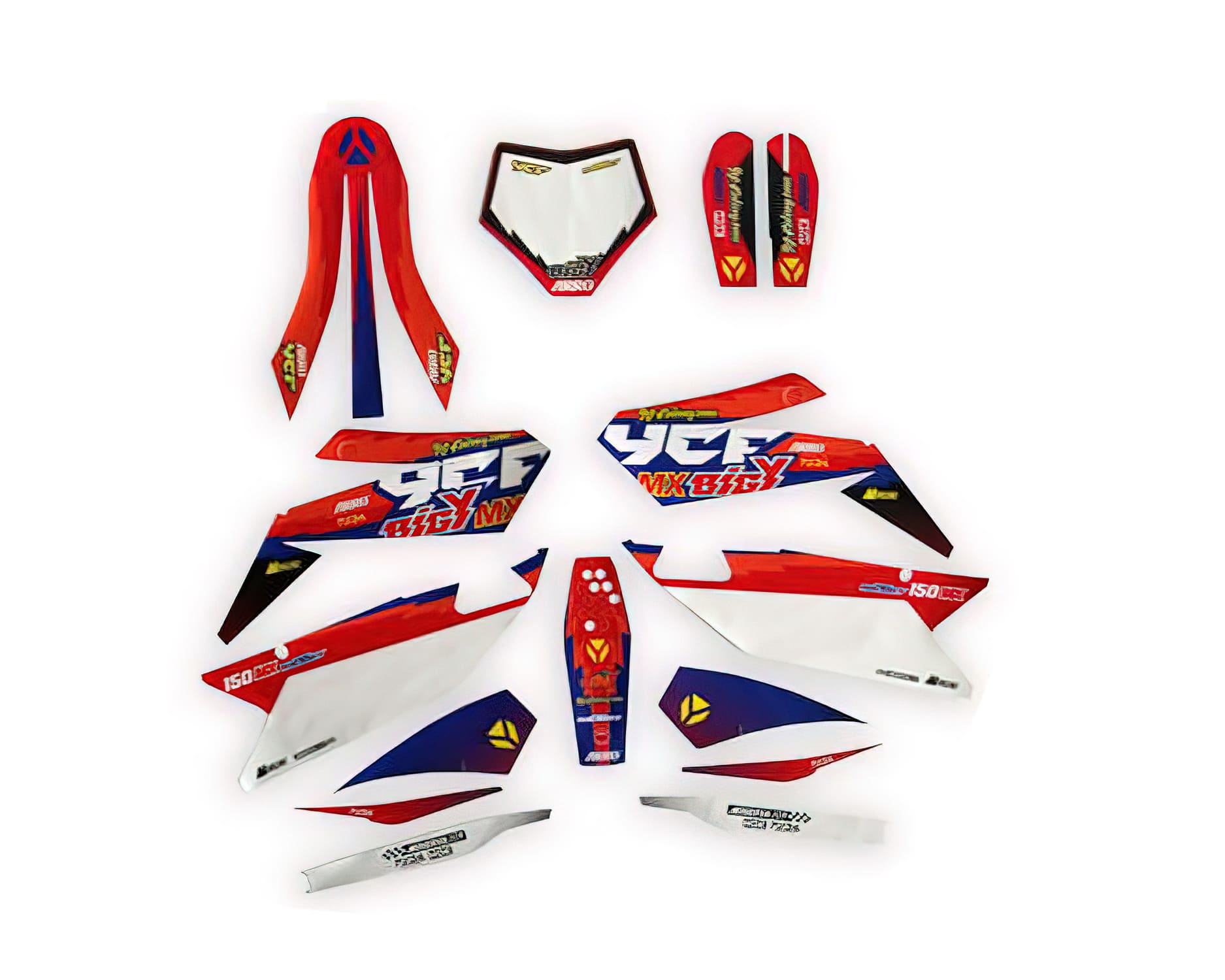 MBKDBIGYF150MX2018 Kit Deco Pit Bike YCF Bigy Factory 150cc MX 2018