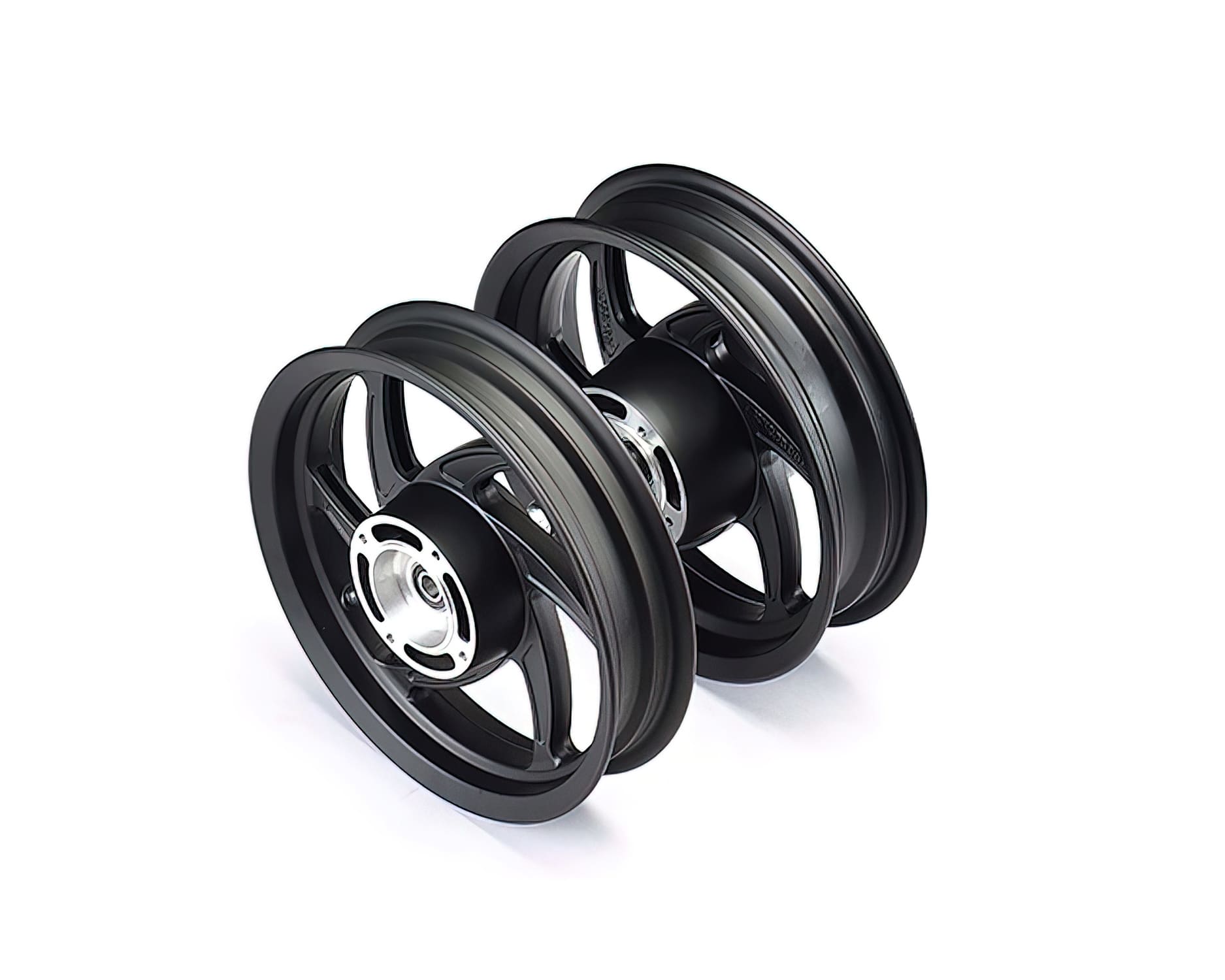 MBKWMOBSTER02/BK Kit Ruote (ant. + post.) alluminio 12 " Supermot Mobster Vortex Pit Bike / Dirt Bike