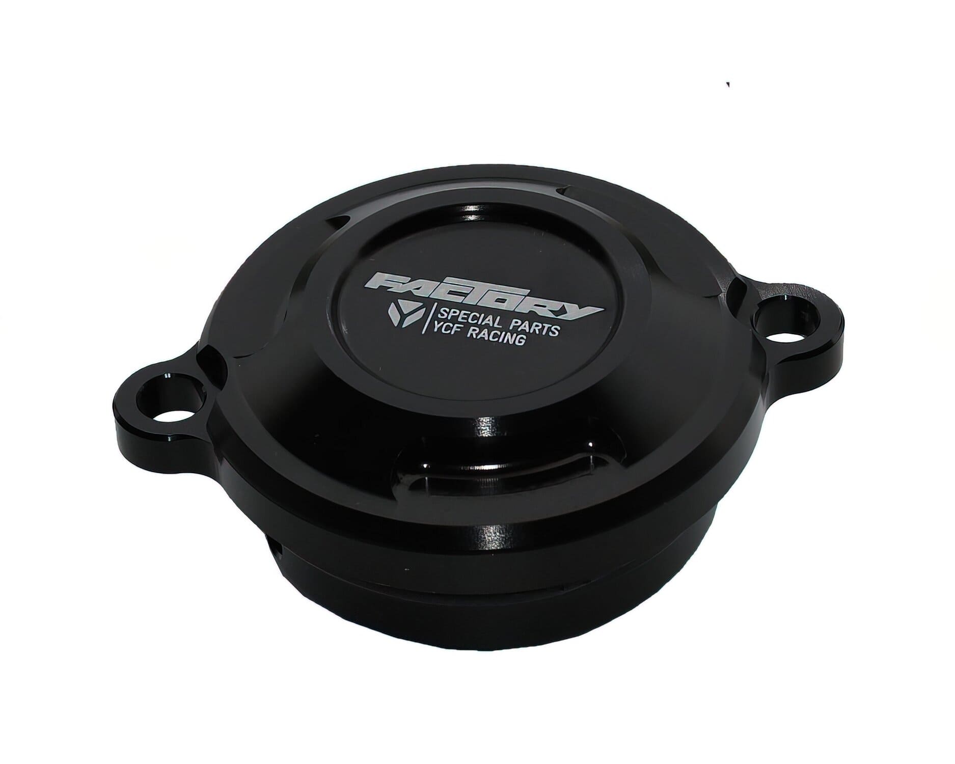 MBOFCCRF/BK Coperchio filtro olio CNC YCF Pit Bike YX 150cc tipo KLX / CRF nero