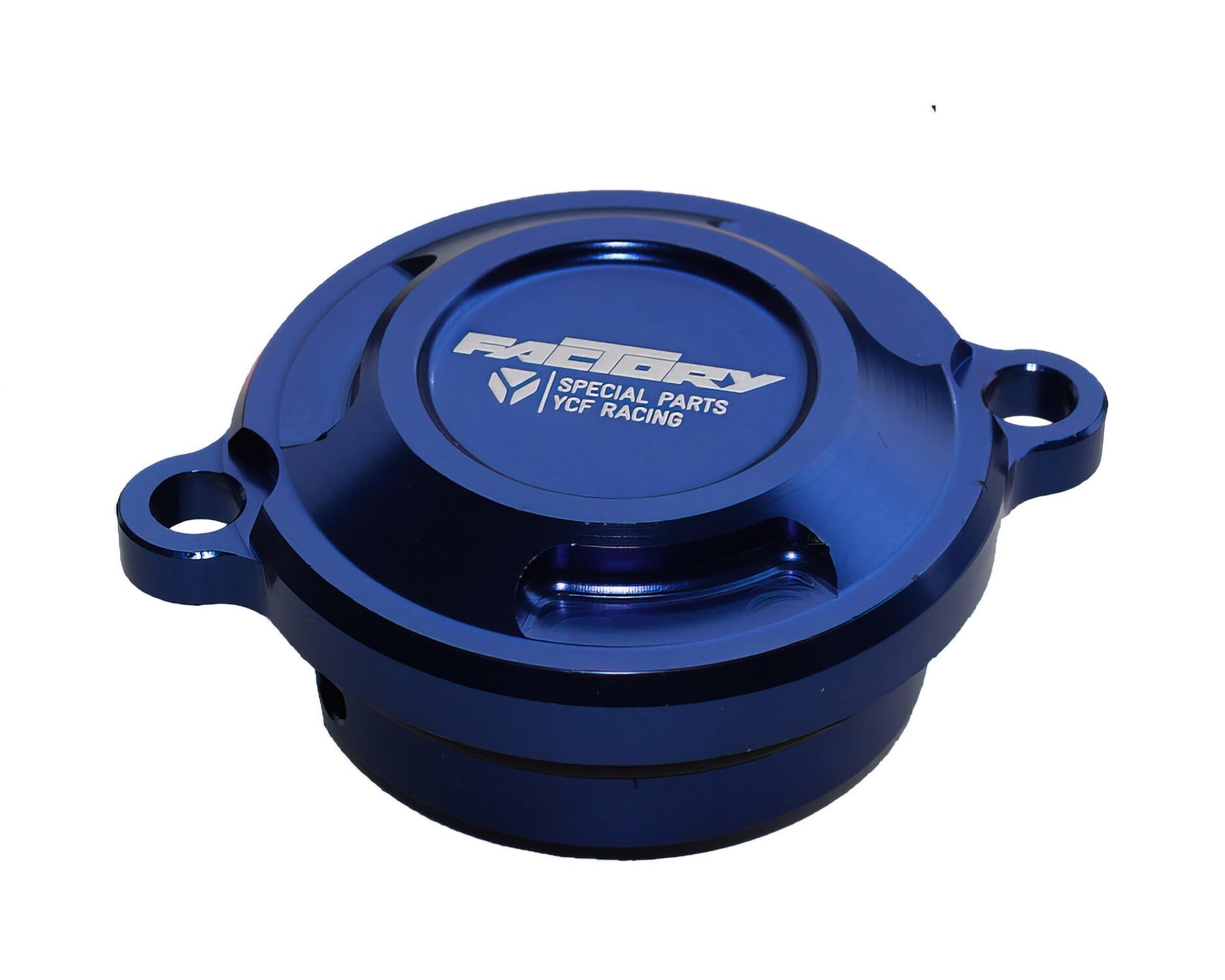 MBOFCCRF/BL Coperchio filtro olio CNC YCF Pit Bike YX 150cc tipo KLX / CRF blu