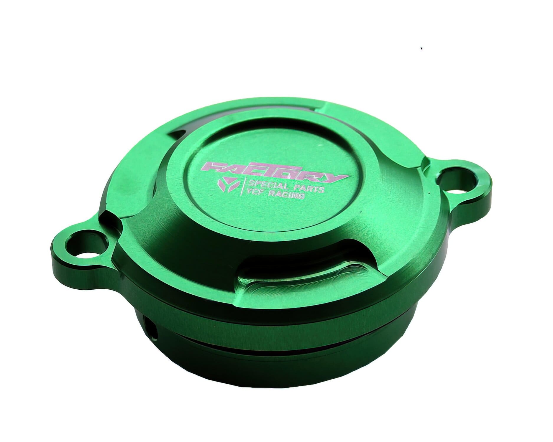 MBOFCCRF/GR Coperchio filtro olio CNC YCF Pit Bike YX 150cc tipo KLX / CRF verde, COD: MBOFCCRF/GR