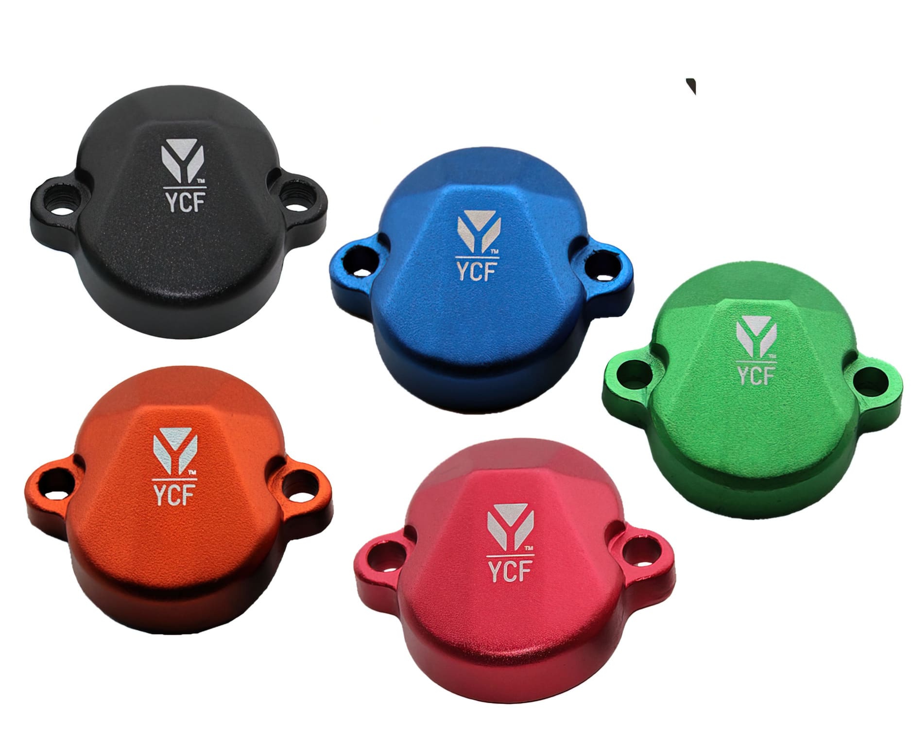 MBVCKLX/SI Coperture valvole CNC YCF Pit Bike YX 150cc tipo KLX argente, COD: MBVCKLX/SI