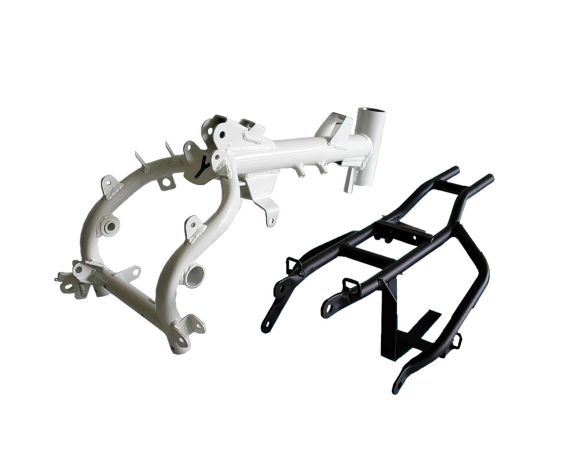 YCF-50-1621-03/WH Telaio completo bianco per braccio osc. mono Pit Bike YCF 50cc 2020, COD: YCF-50-1621-03/WH