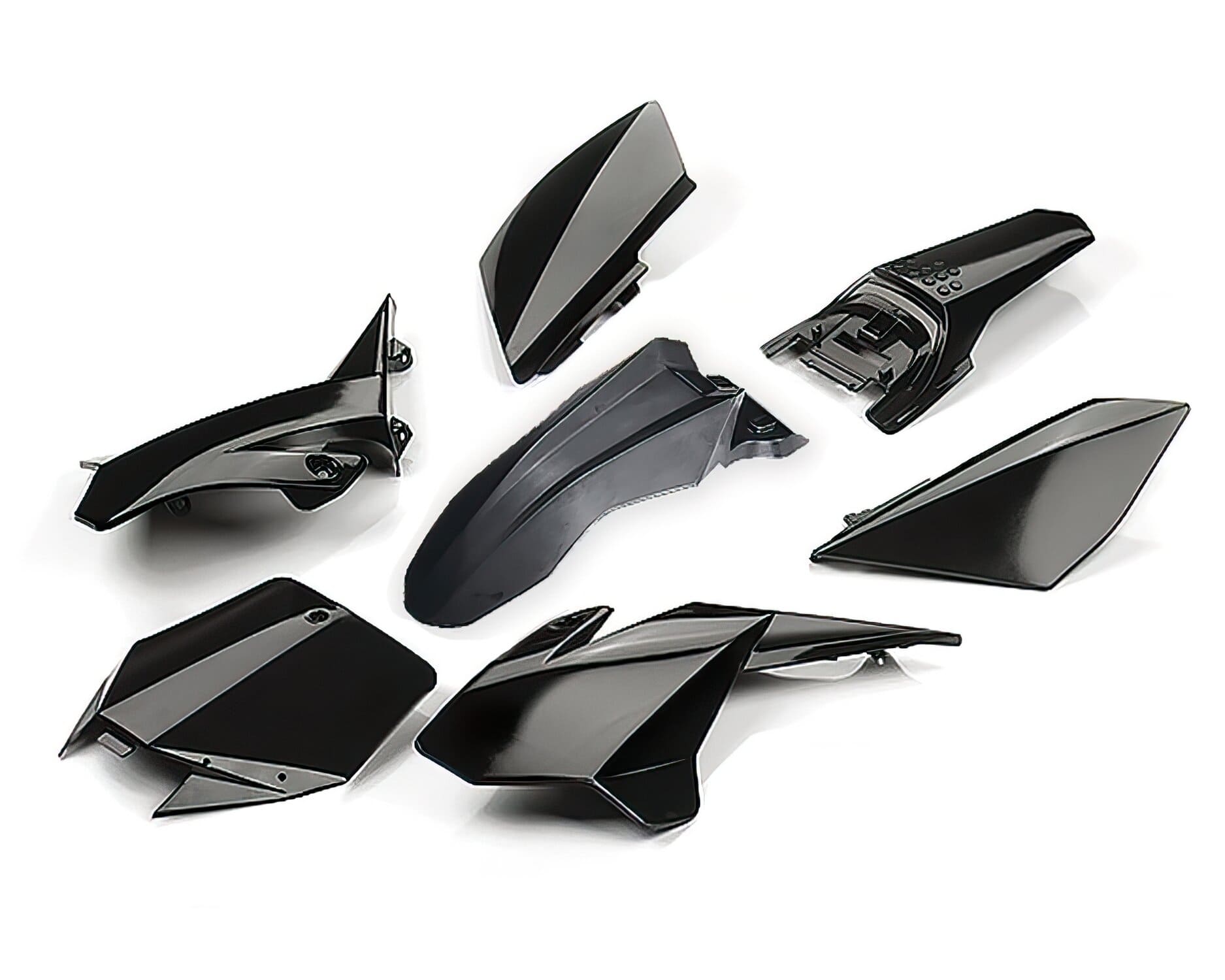 YCF-KPYCF-05/BK Kit plastiche nero Pit Bike YCF Lite 88 fino 2020, COD: YCF-KPYCF-05/BK