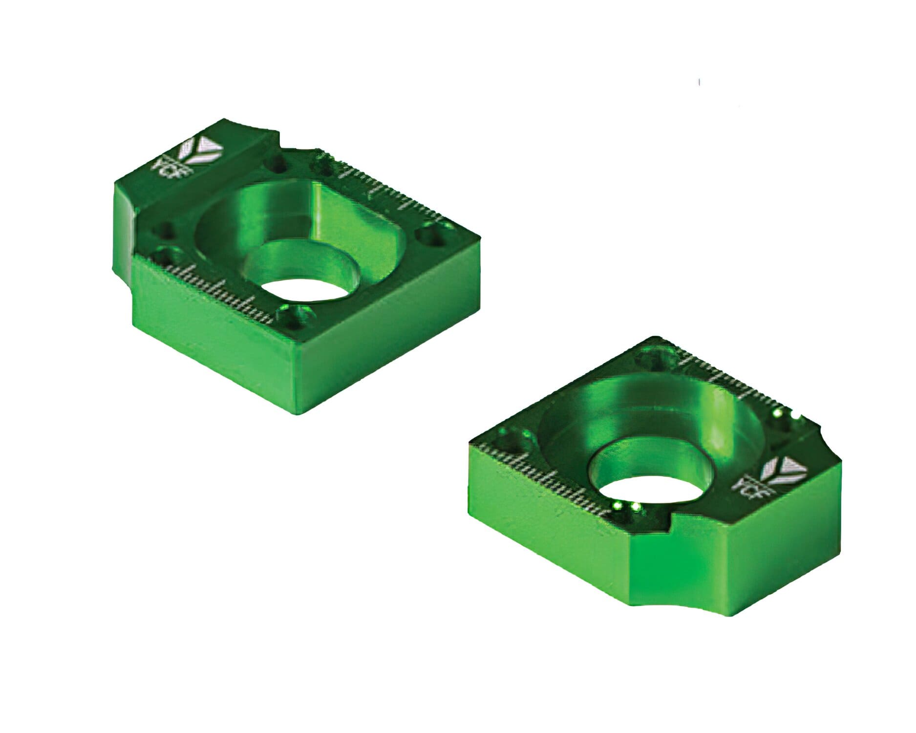 YCF-TC07/GR Tendicatena alluminio CNC braccio acciaio d.15mm verde YCF Pit Bike