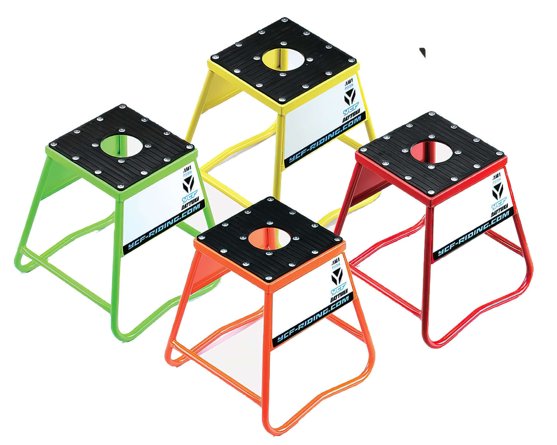 YCF-TREPIED01/YE Cavalletto moto acciaio h.40cm YCF giallo, COD: YCF-TREPIED01/YE