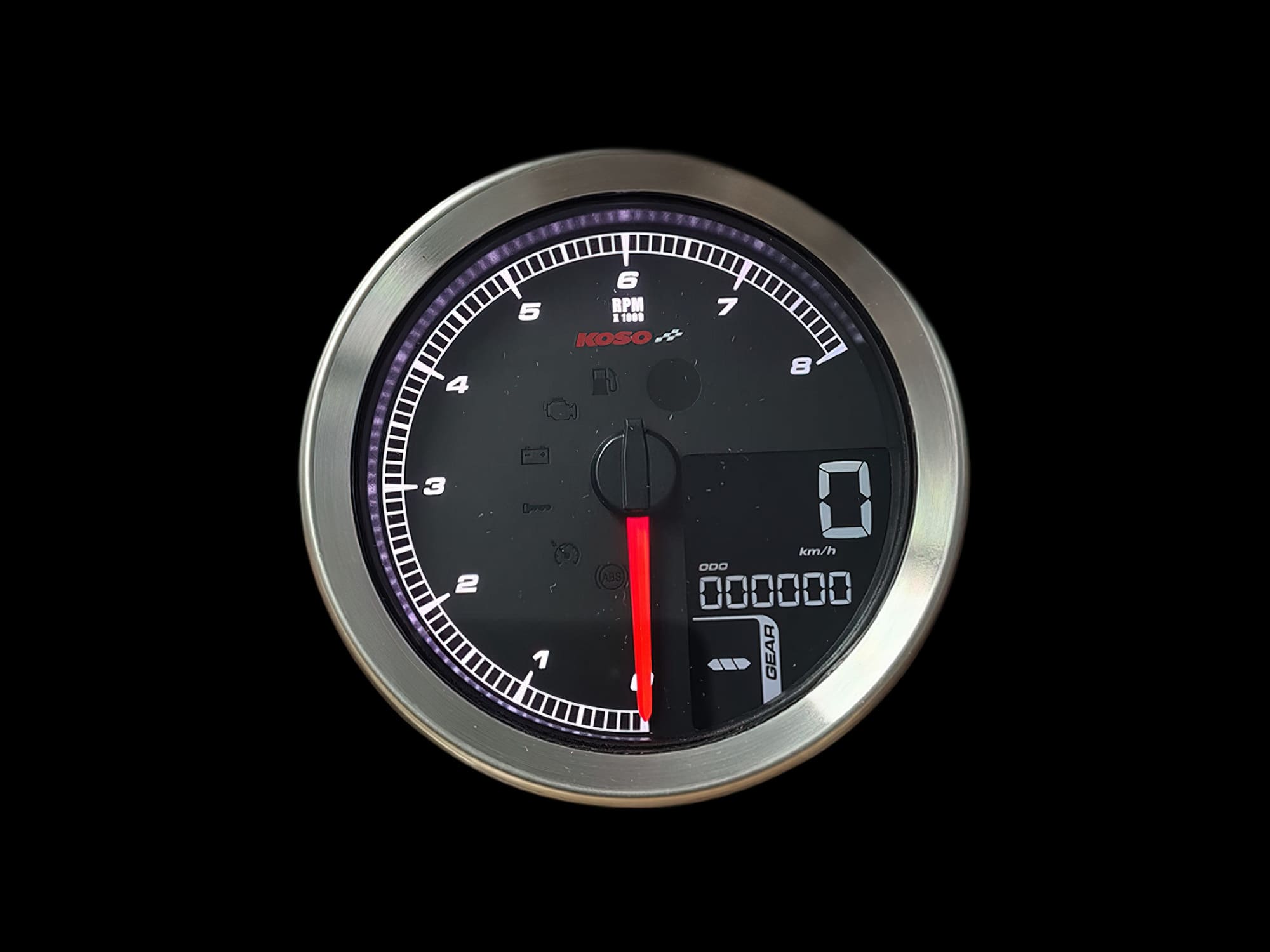 KO-BA051220 Contachilometri Koso cromato Harley Davidson HD / XL-883 / XL-1200 / Dyna / Softail dopo 2011, COD: KO-BA051220