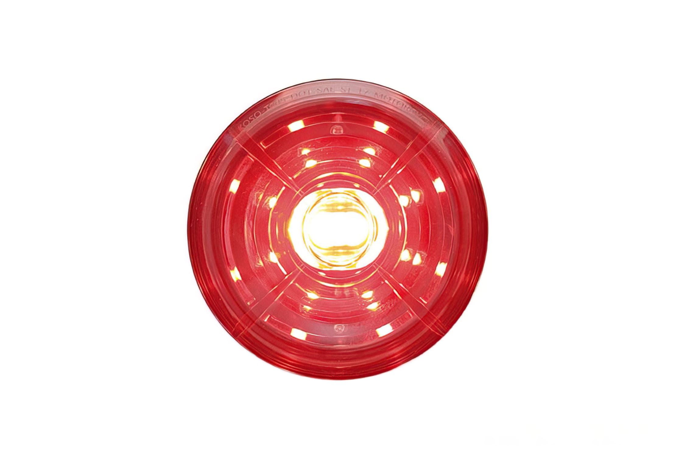 KO-HB035020 Fanalino LED Koso Solar rosso omologato CE