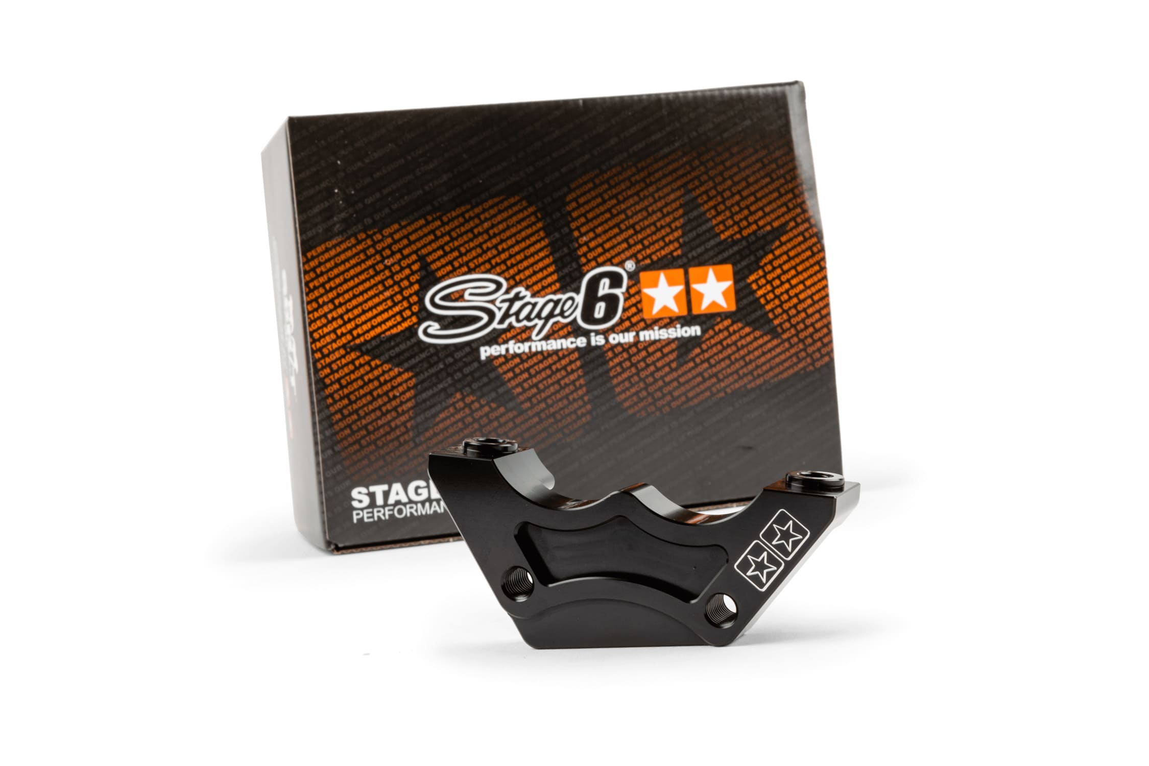 S6-140070 Adattatore pinza freno posteriore Stage6 R/T CNC per pinza 4 pistoncini Stage6 R/T Minarelli orizzontale, COD: S6-140070