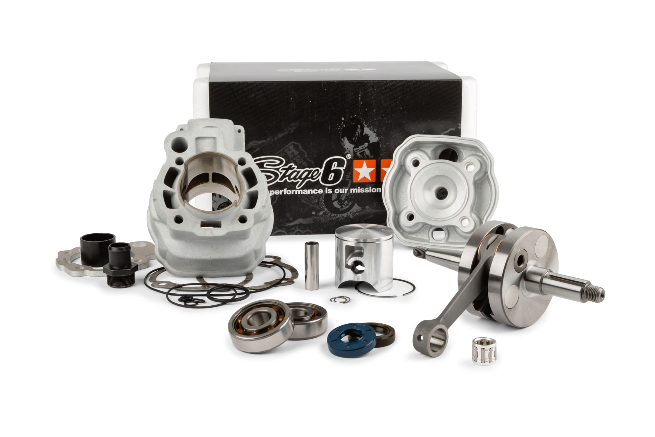 S6-7018820/PACK Pacco Gruppo Termico Albero Motore 88cc Stage6 BigRacing Corsa 45mm Minarelli AM6, COD: S6-7018820/PACK