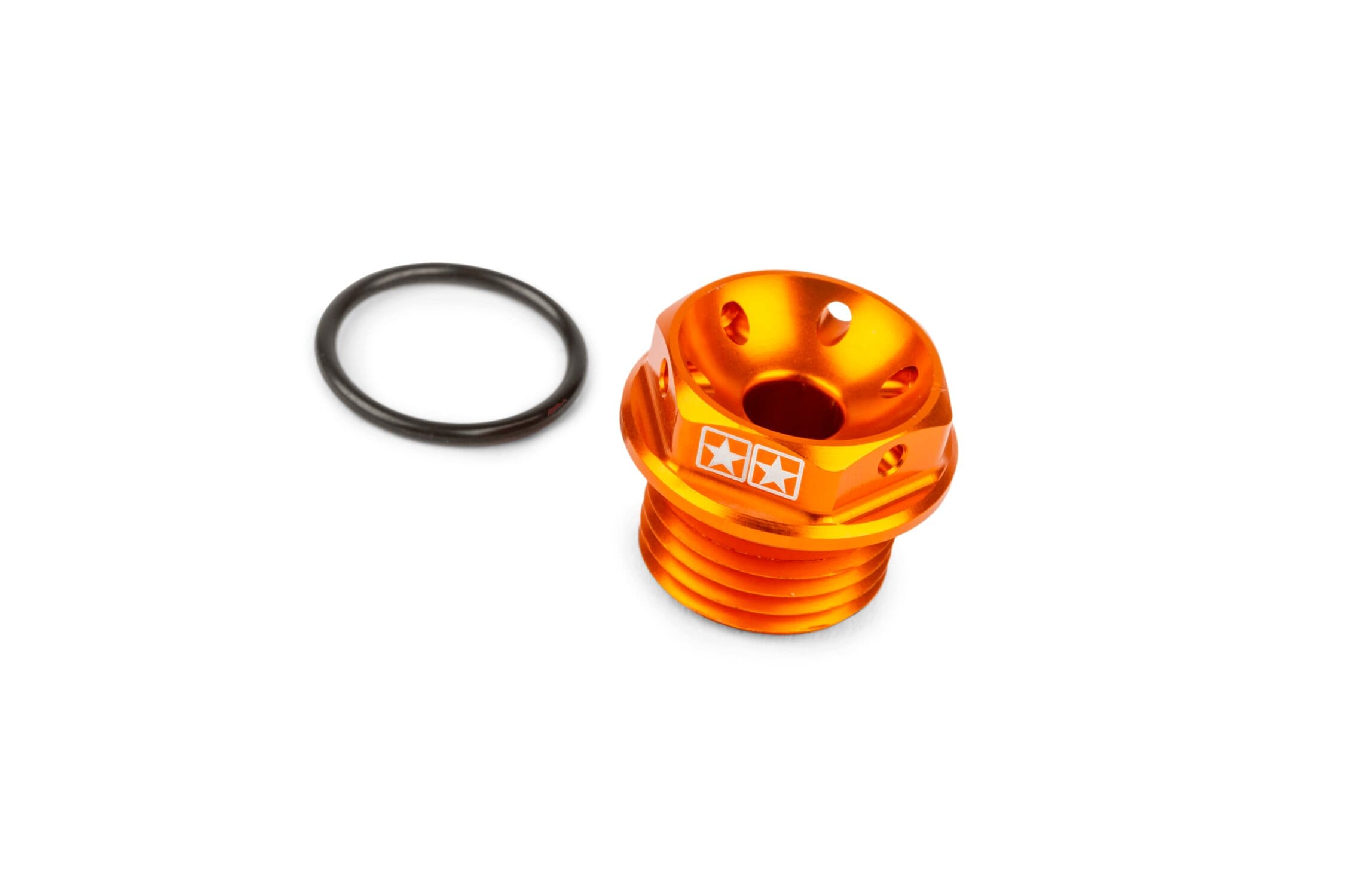 s6-ssp143/or tappo olio motore stage6 derbi arancio anodizzato