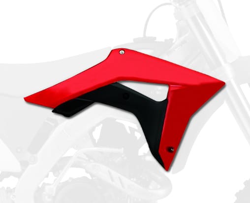 POL-8151400002 Carene laterale anteriore Polisport colore originale rosso Honda CRF 250 / 450, COD: POL-8151400002