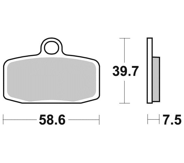 BRA-955CM44 Brake pads Braking 955CM 44 SX / TC 85