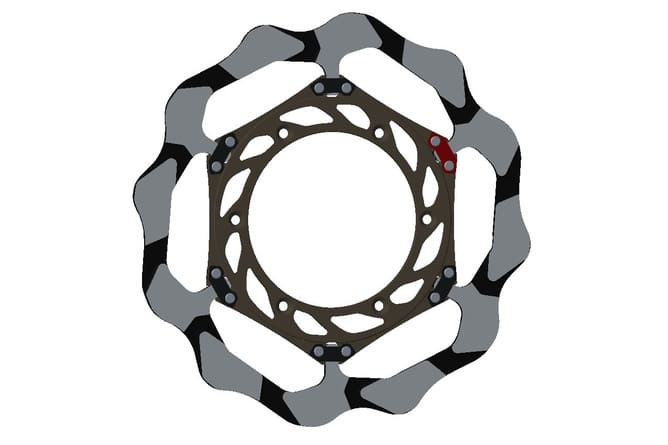 BRA-BY4135E Braking Epta Batfly semi-floating brake disc Yamaha YZ / YZF