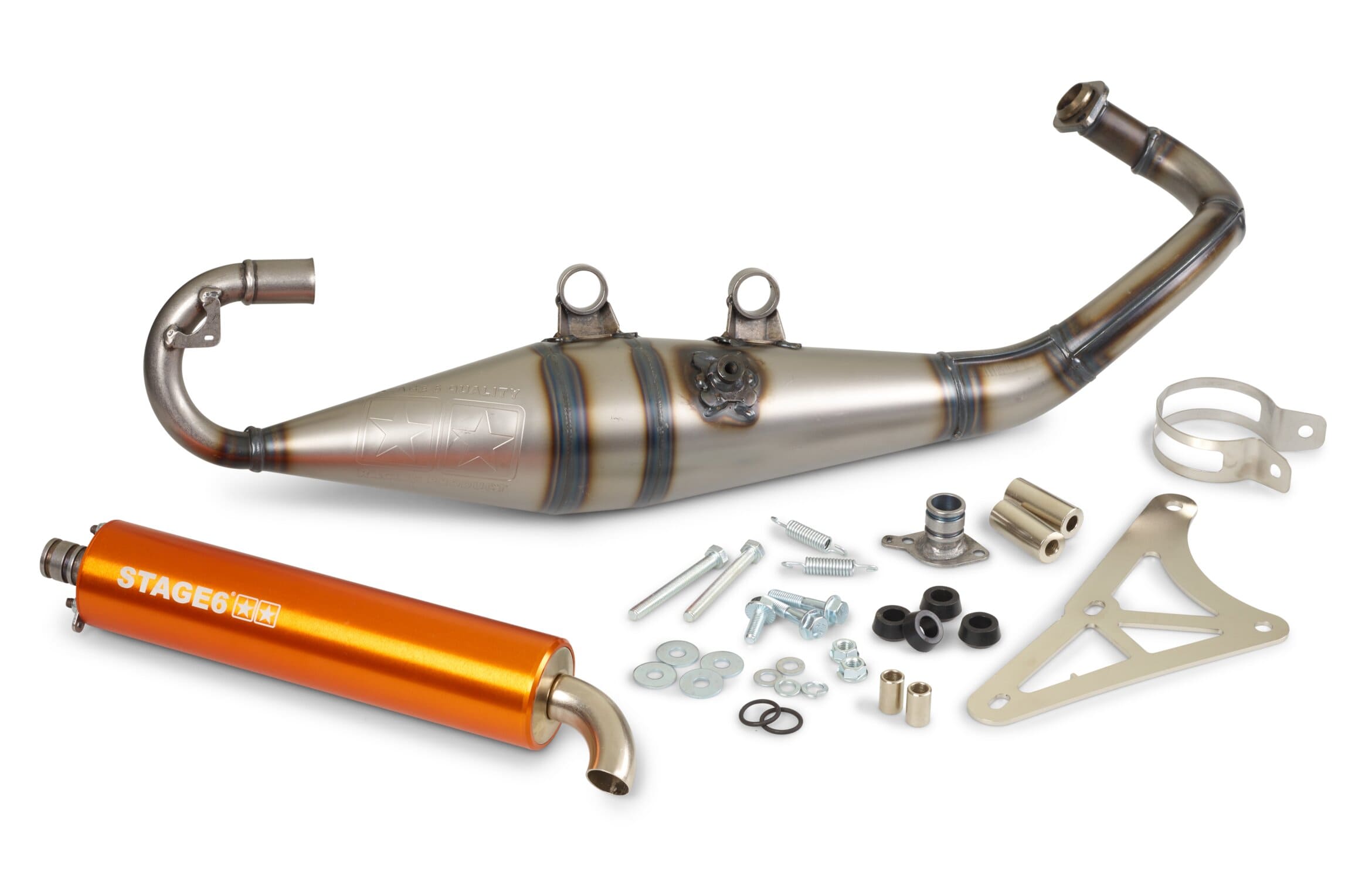 s6-9114004/or marmitta stage6 pro replica mk2 arancione piaggio / gilera 2t, COD: S6-9114004/OR