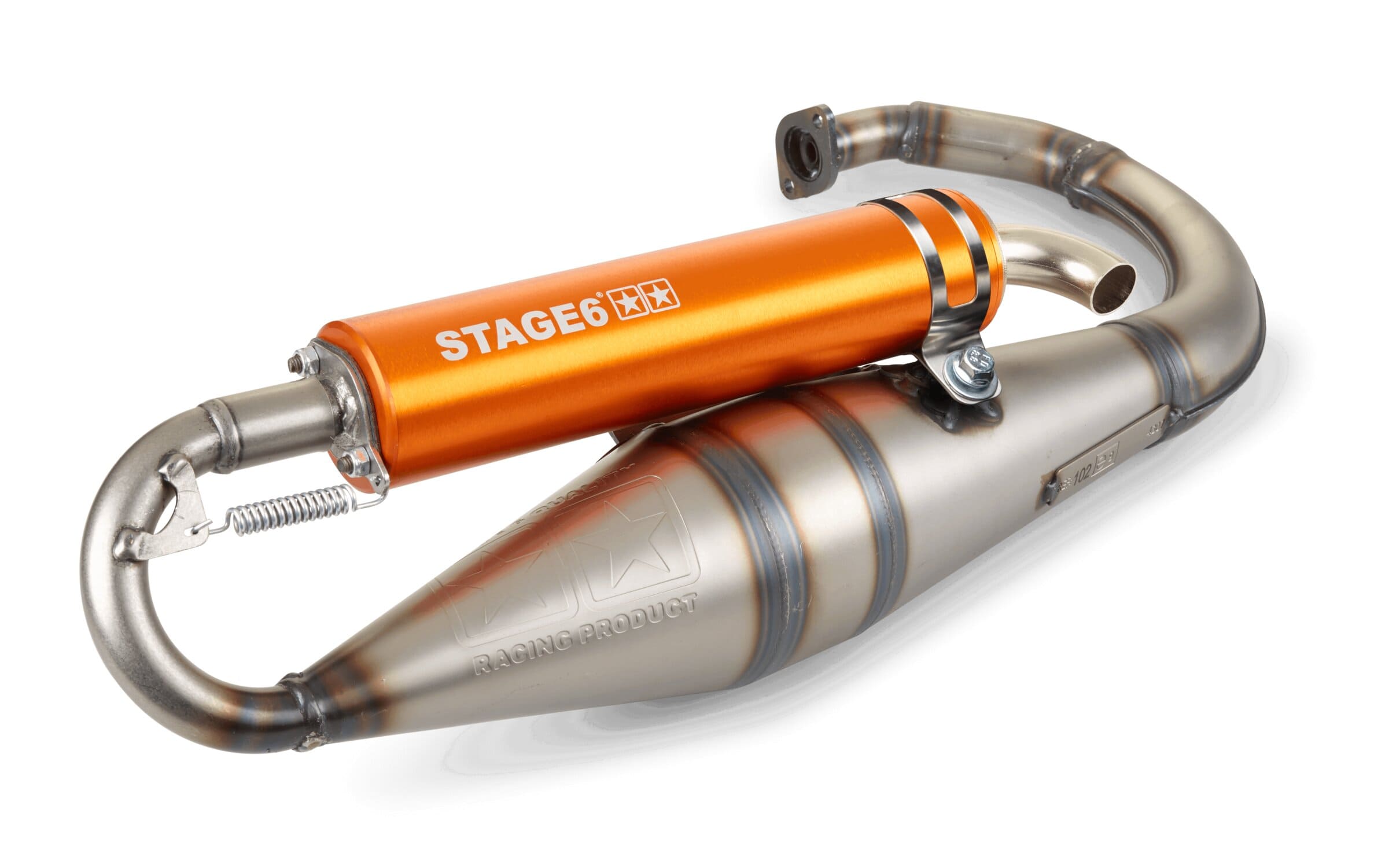 s6-9116804/or marmitta stage6 pro replica mk2 arancione minarelli verticale, COD: S6-9116804/OR
