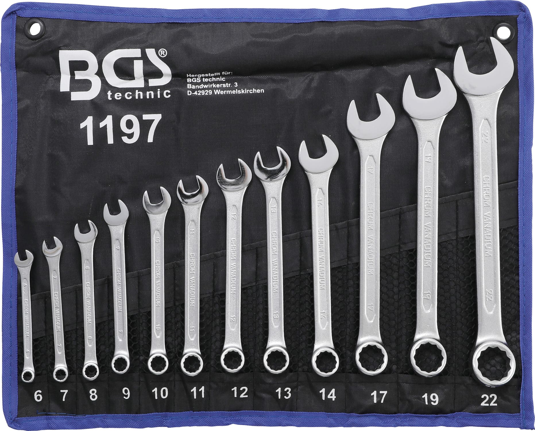 BGS1197 Set chiavi combinate BGS 6 - 22 mm 12 pz., COD: BGS1197
