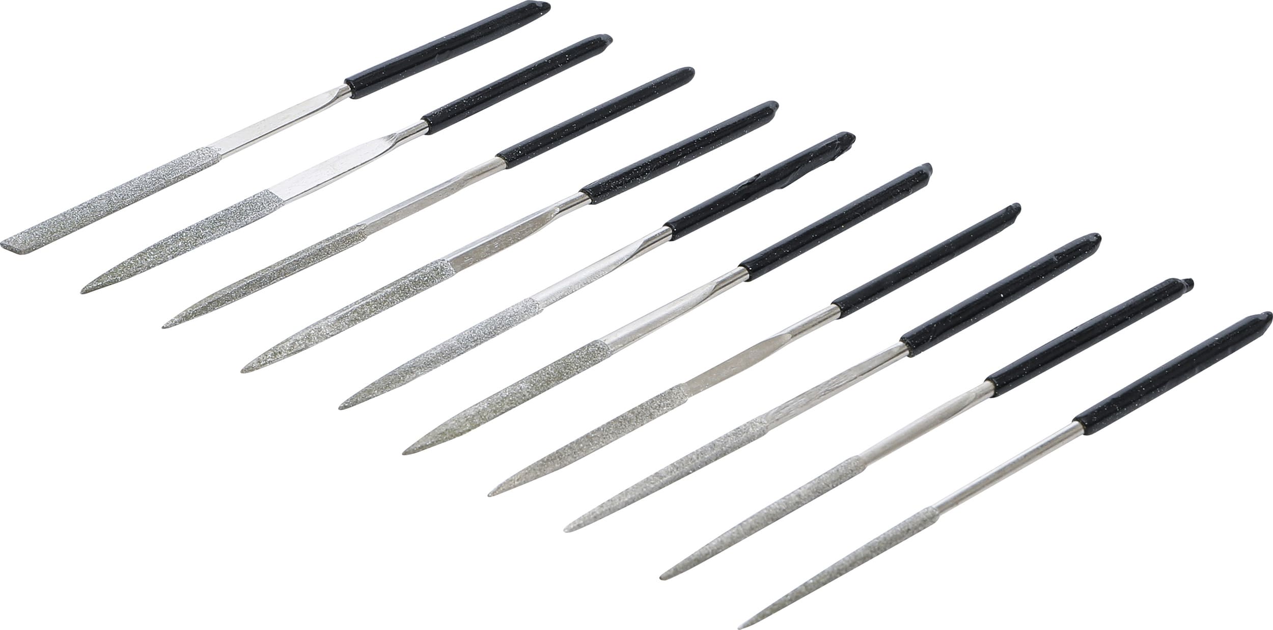 BGS1920 Set lime diamantate BGS diritto 140 x 3 mm 10 pz., COD: BGS1920