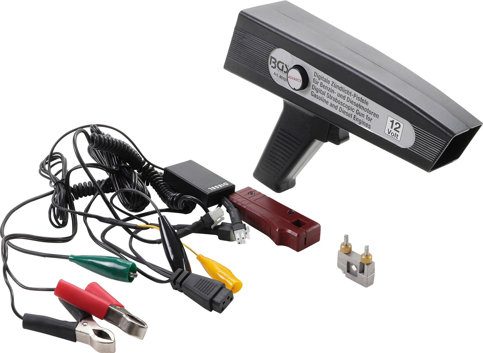 BGS40107 Pistola Stroboscopio per regolazione accensione BGS motori a gas e diesel