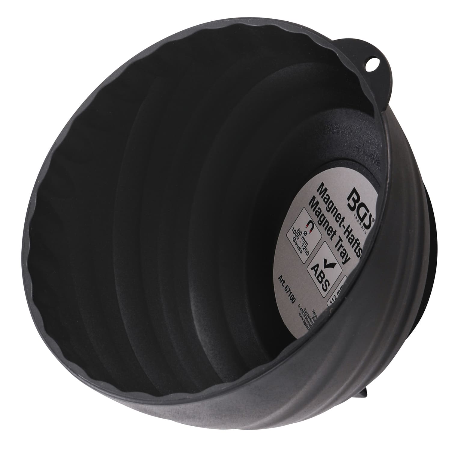 BGS67100 Scodella magnetica BGS bordo alto Ø 145 mm, COD: BGS67100