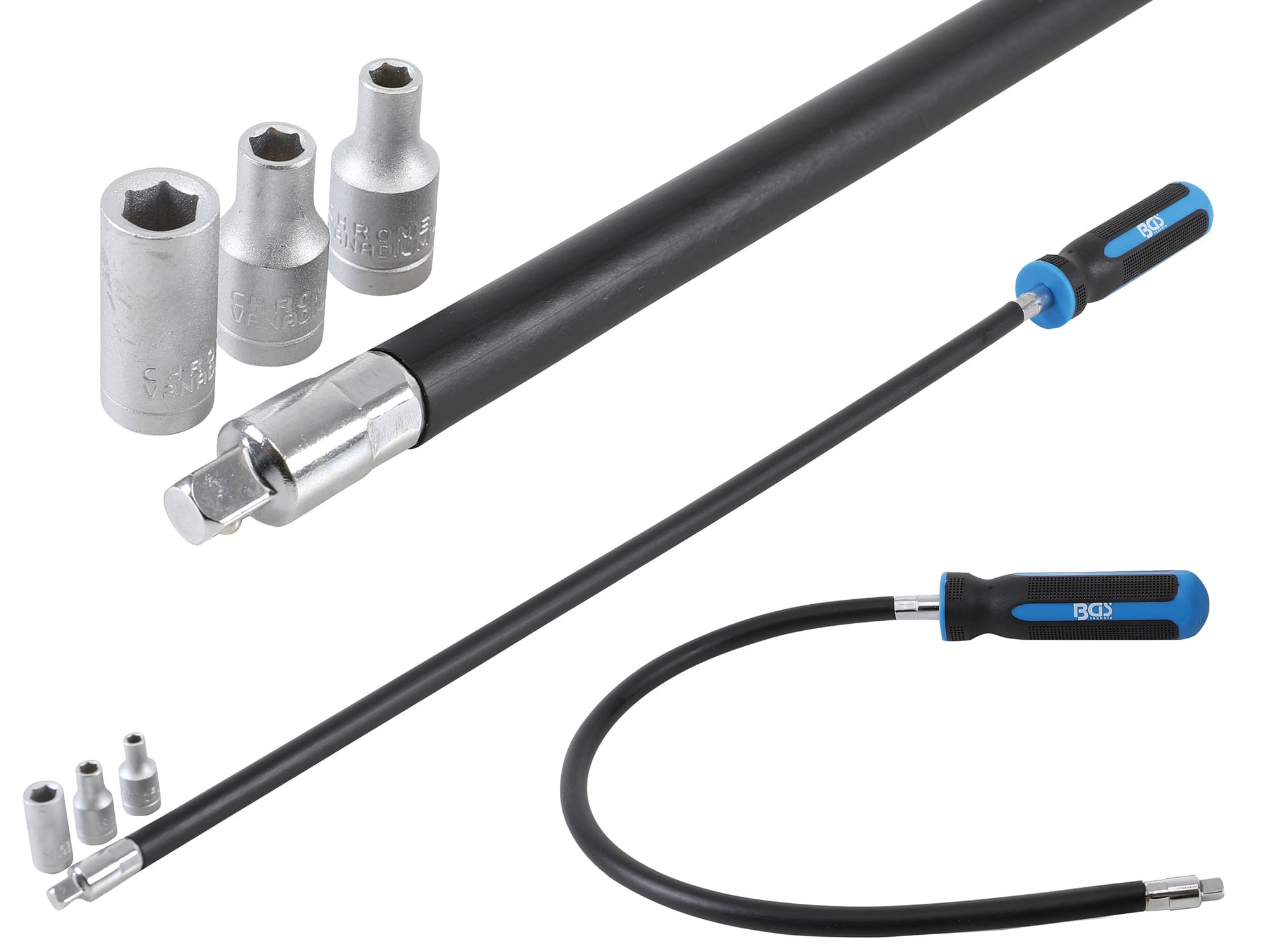 BGS7824 Kit pinze per tubi / cacciaviti BGS 6,3 mm (1/4") 500 mm