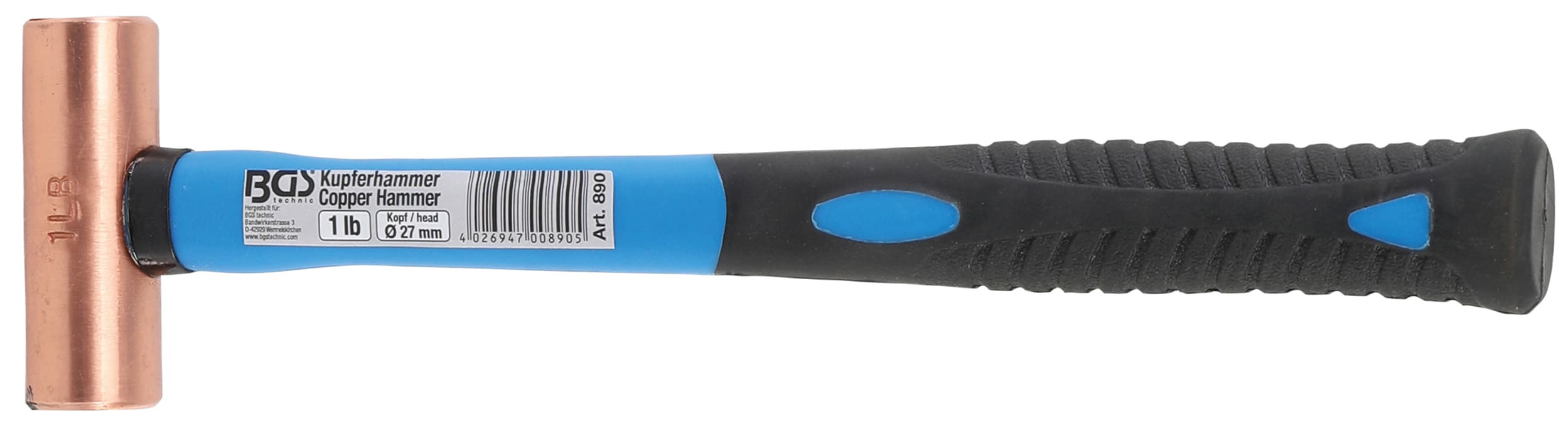 BGS890 Martello di rame BGS 454 g (1 lb), COD: BGS890