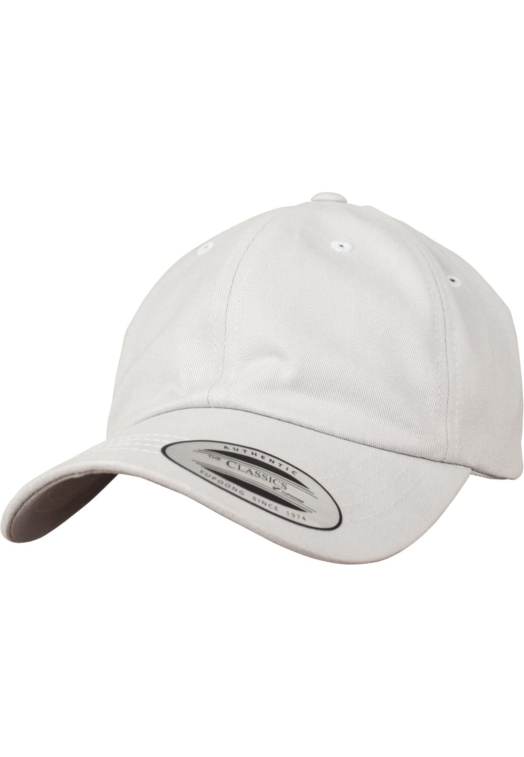 FF-6245PT-00143-0050 Cappellino Dad Hat Peached Cotton Twill Flexfit grigio chiaro