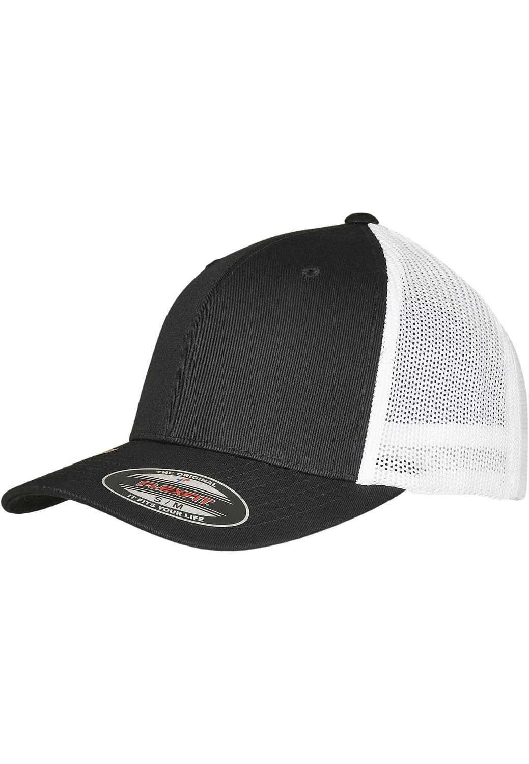 FF-6511RM-00826-0053 Cappellino trucker Recycled Mesh Flexfit nero/bianco S/M