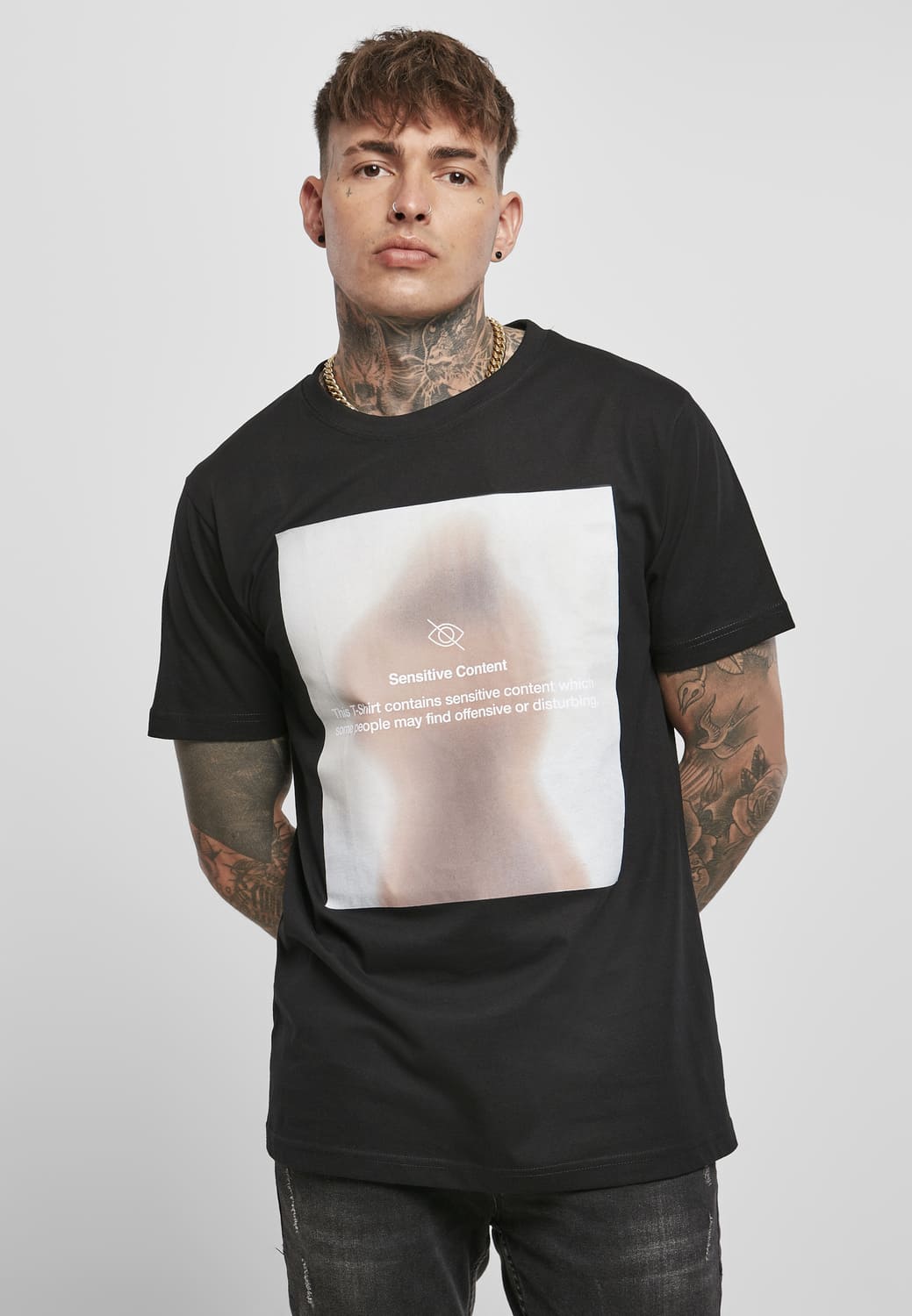 MT1335-00007-0060 T-shirt Sensitive Content nero XXL