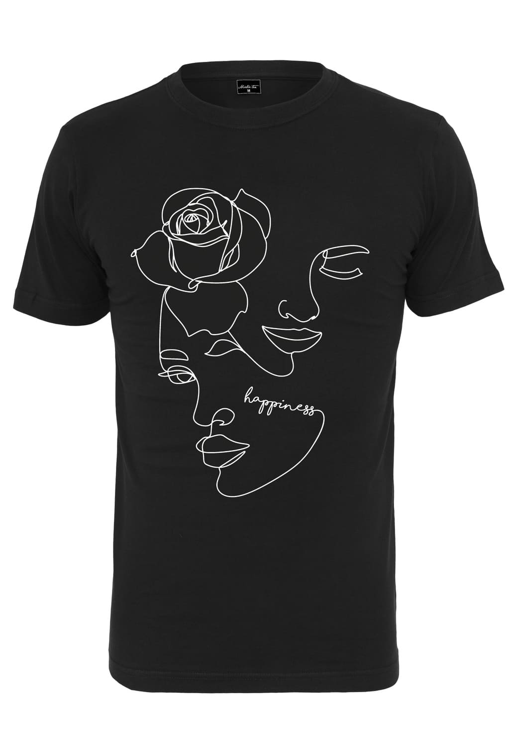 MT1423-00007-0058 T-shirt One Line rosa donna nero XS