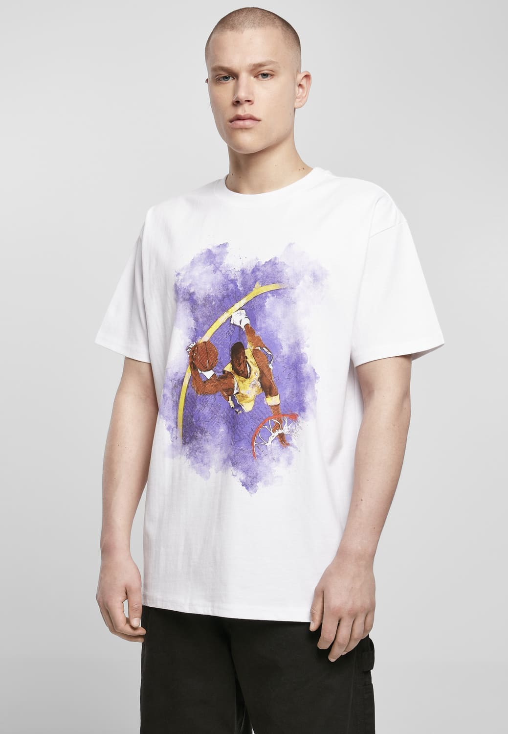 MT1805-00220-0060 Basketball Clouds 2.0 Oversize T-shirt white XXL