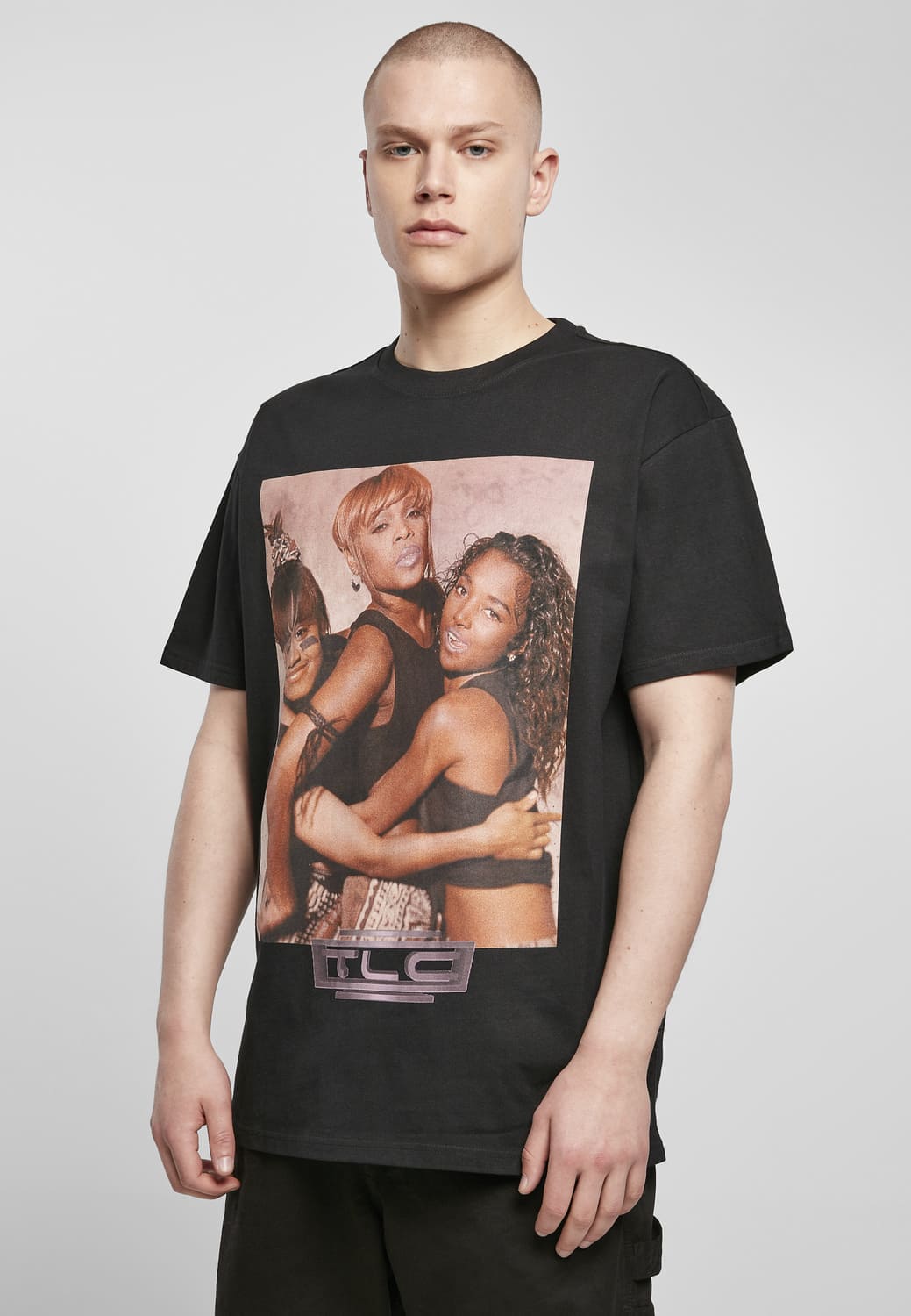 MT1835-00007-0060 T-shirt TLC Group Logo Oversize nero XXL