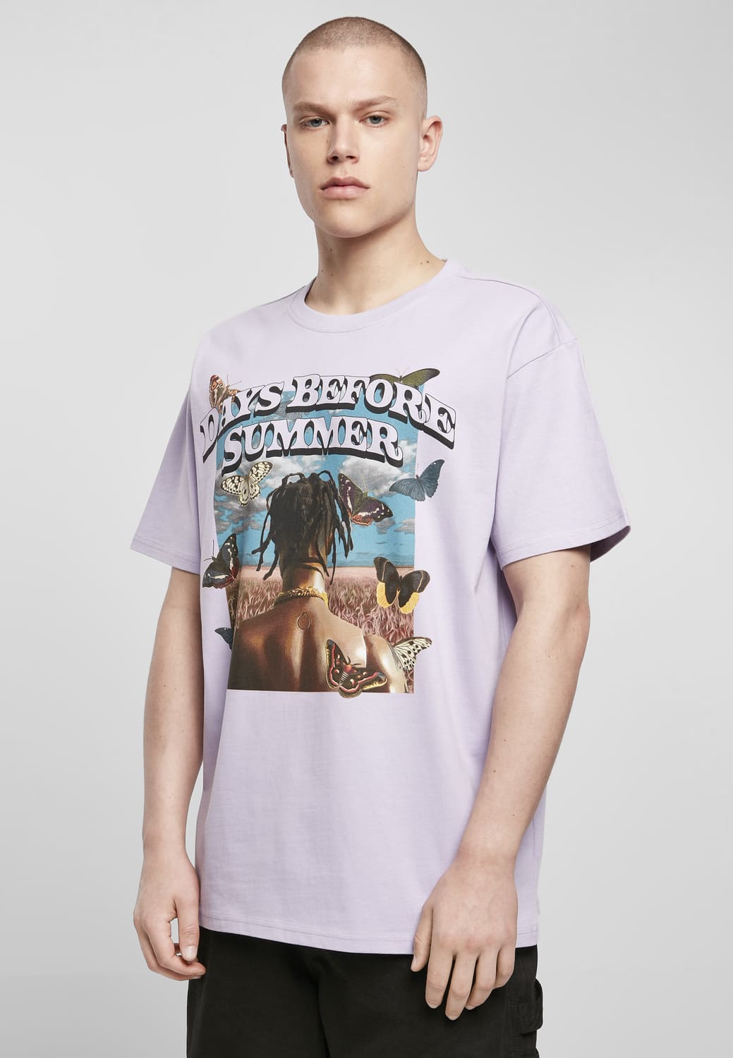 MT1840-00145-0060 T-shirt Days Before Summer Oversize lilla XXL