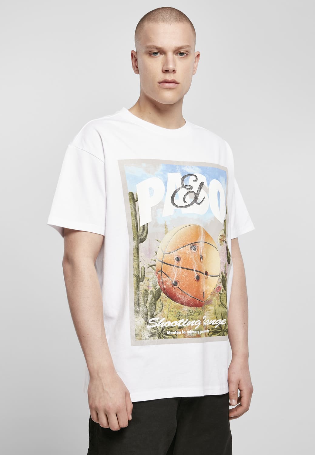 MT1841-00220-0060 T-shirt El Paso Oversize bianco XXL