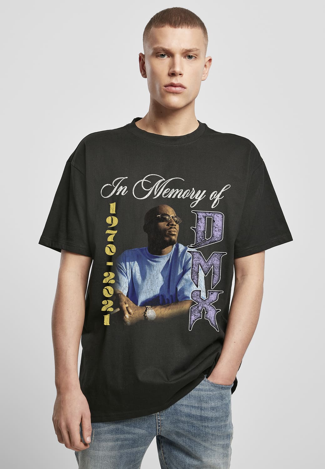 MT1848-00007-0060 DMX In Memory Off Oversize T-shirt black XXL