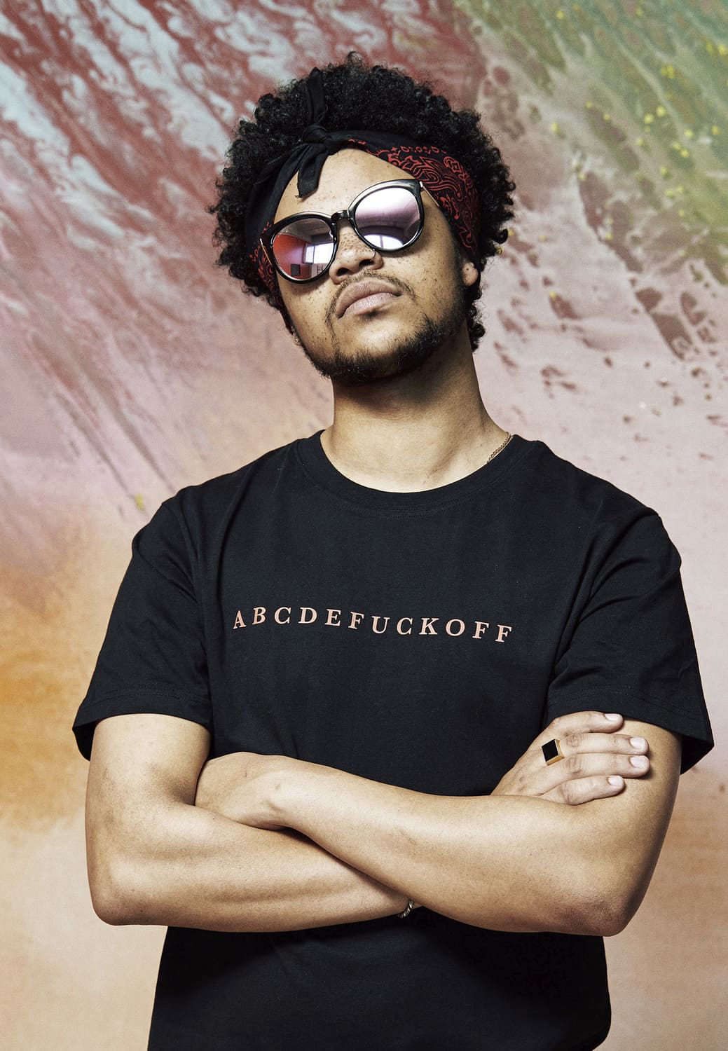 MT764-00007-0060 T-shirt ABC nero XXL