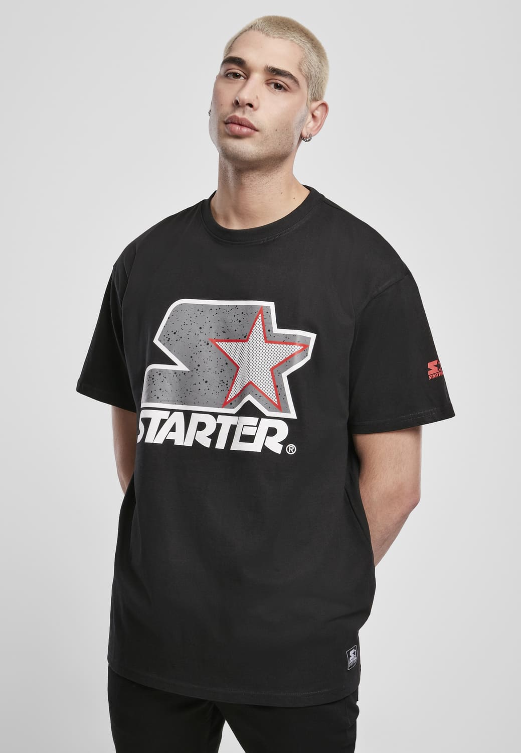 ST017-00029-0060 T-shirt Multicolored Logo Starter nero/grigio XXL