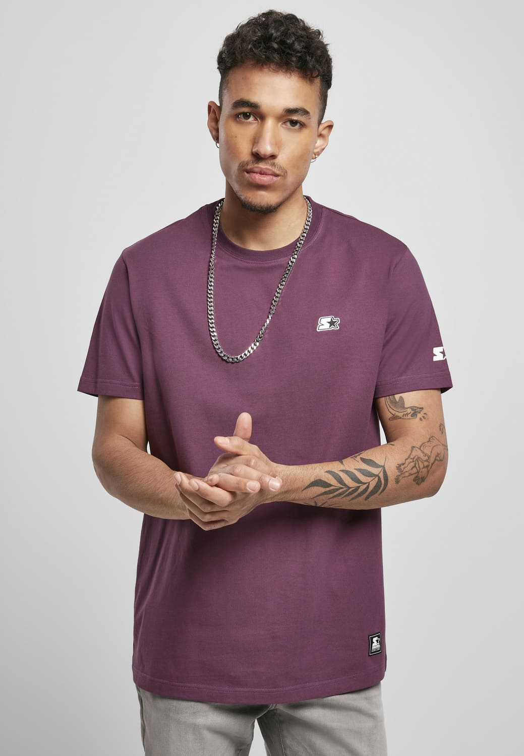 ST072-03063-0060 T-shirt Essential Jersey viola scuro XXL