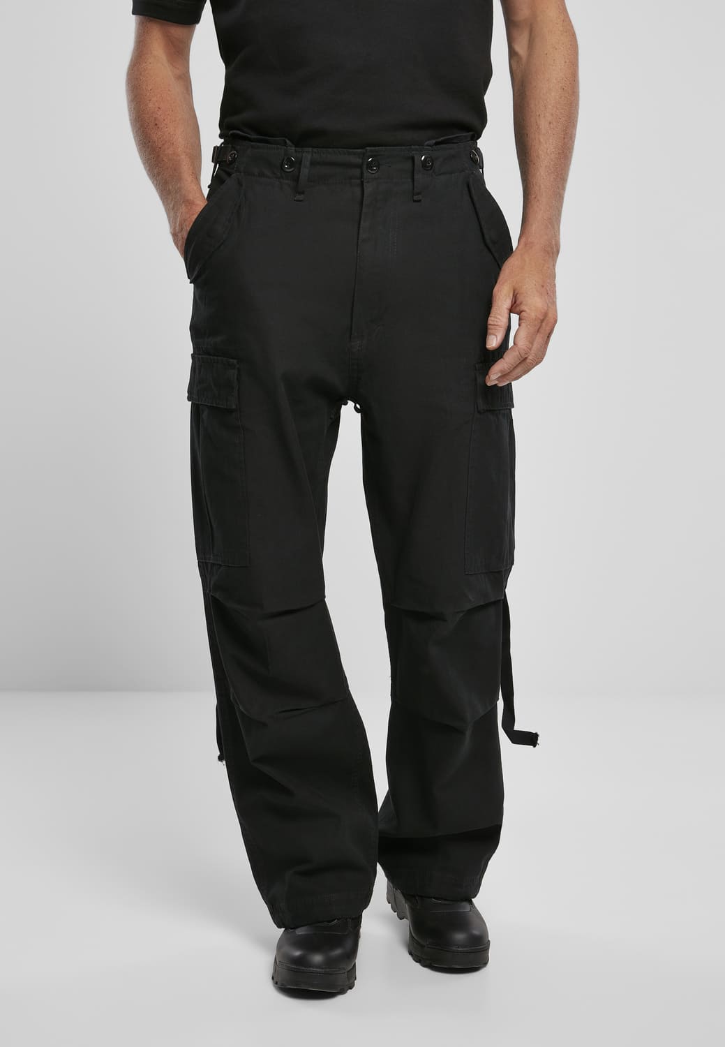 BD1001-00007-0231 Pantaloni cargo M-65 Vintage Brandit nero 7XL
