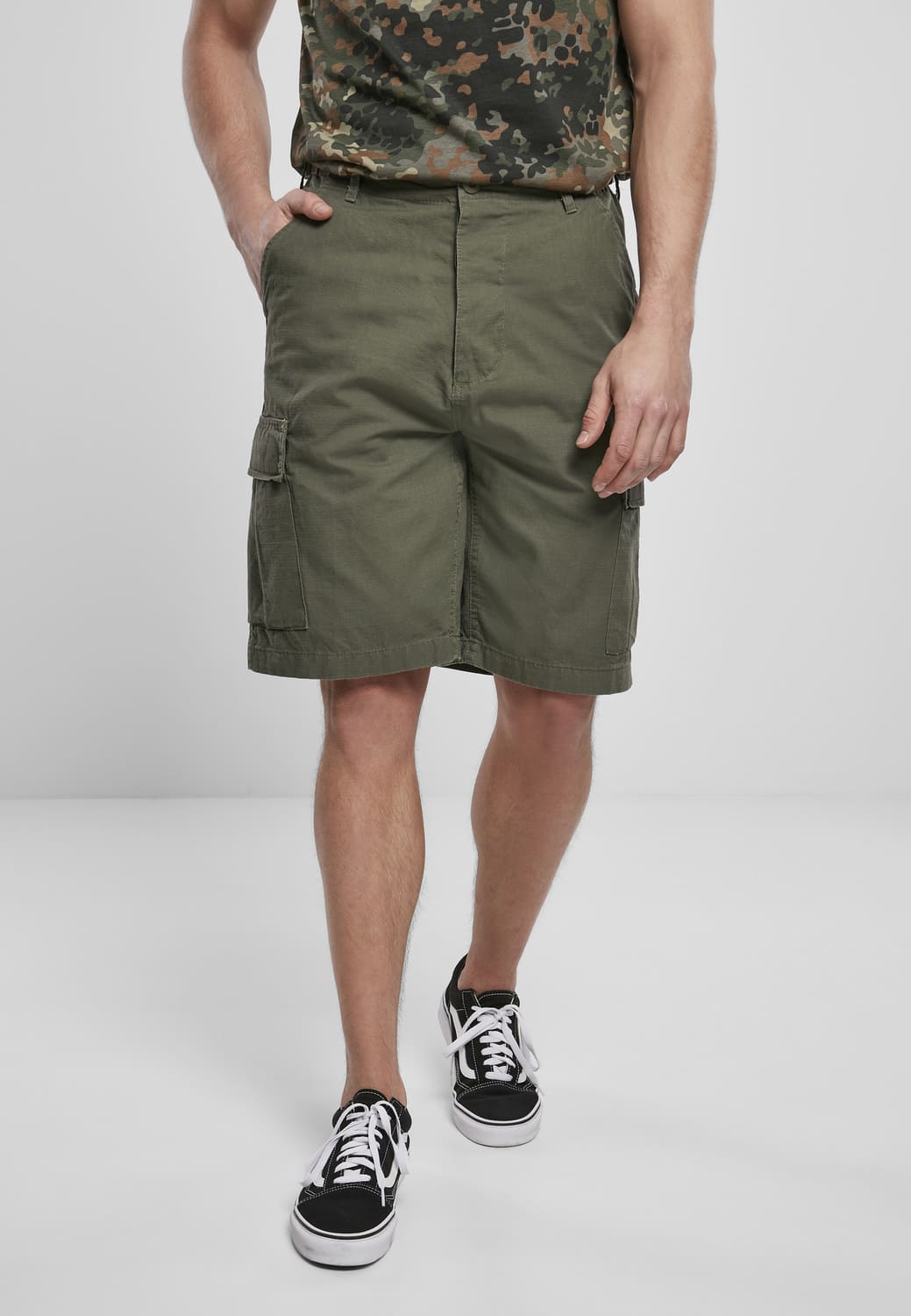 BD2019-00176-0231 Pantaloncini cargo BDU Ripstop Brandit oliva 7XL