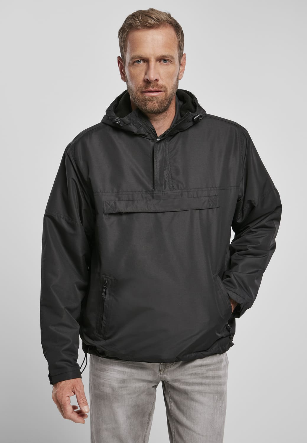 BD3001-00007-0060 Giacca a vento Fleece Pull-Over Brandit nero XXL