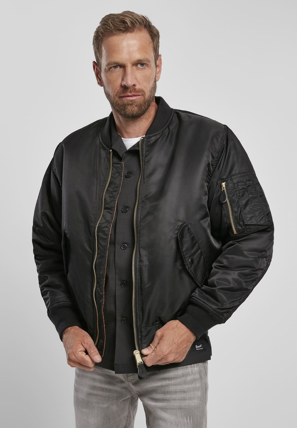 BD3149-00007-0231 MA1 Brandit bomber jacket black 7XL