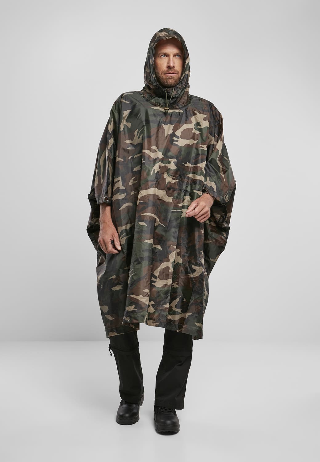 BD3169-00992-0050 Poncho Ripstop Brandit woodland one size